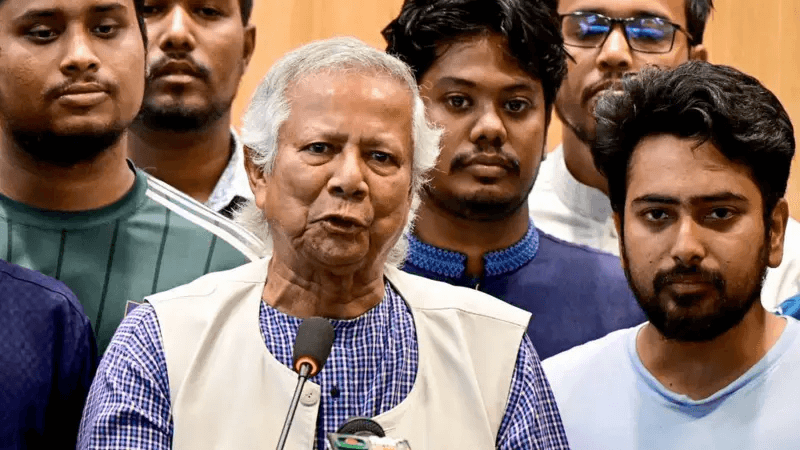 Bangladesh, भारत , बांग्लादेश की अंतरिम सरकार के मुखिया मोहम्मद युनूस