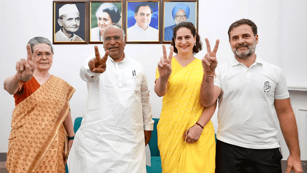 congress sonia gandhi mallikarjun kharge priyanka gandhi rahul gandhi