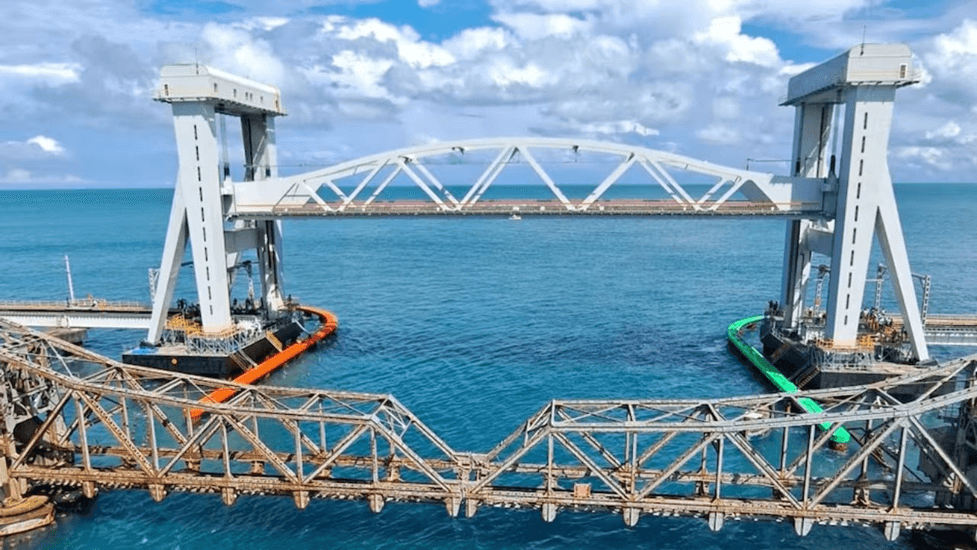 पंबन ब्रिज: भारत के पहले वर्टिकल सस्पेंशन वाले मैक इन इंडिया पंबन ब्रिज का पीएम मोदी करेंगे उद्घाटन